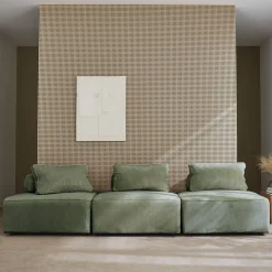 Sofá modular de pana, 3 plazas