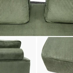 Sofá modular de pana, 2 plazas