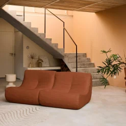 Sofá modular de pana, 2 plazas