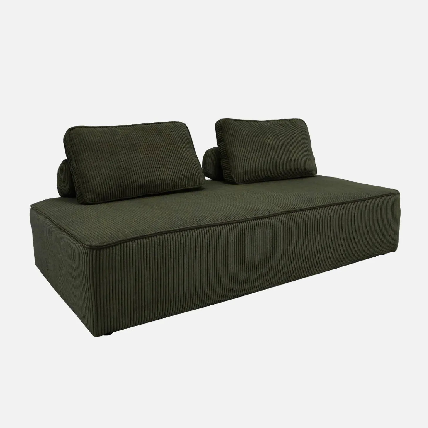 Sofá modular de pana, 2 plazas
