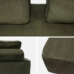 Sofá modular de pana, 2 plazas