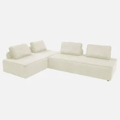 Sofá modular de pana, 4 plazas