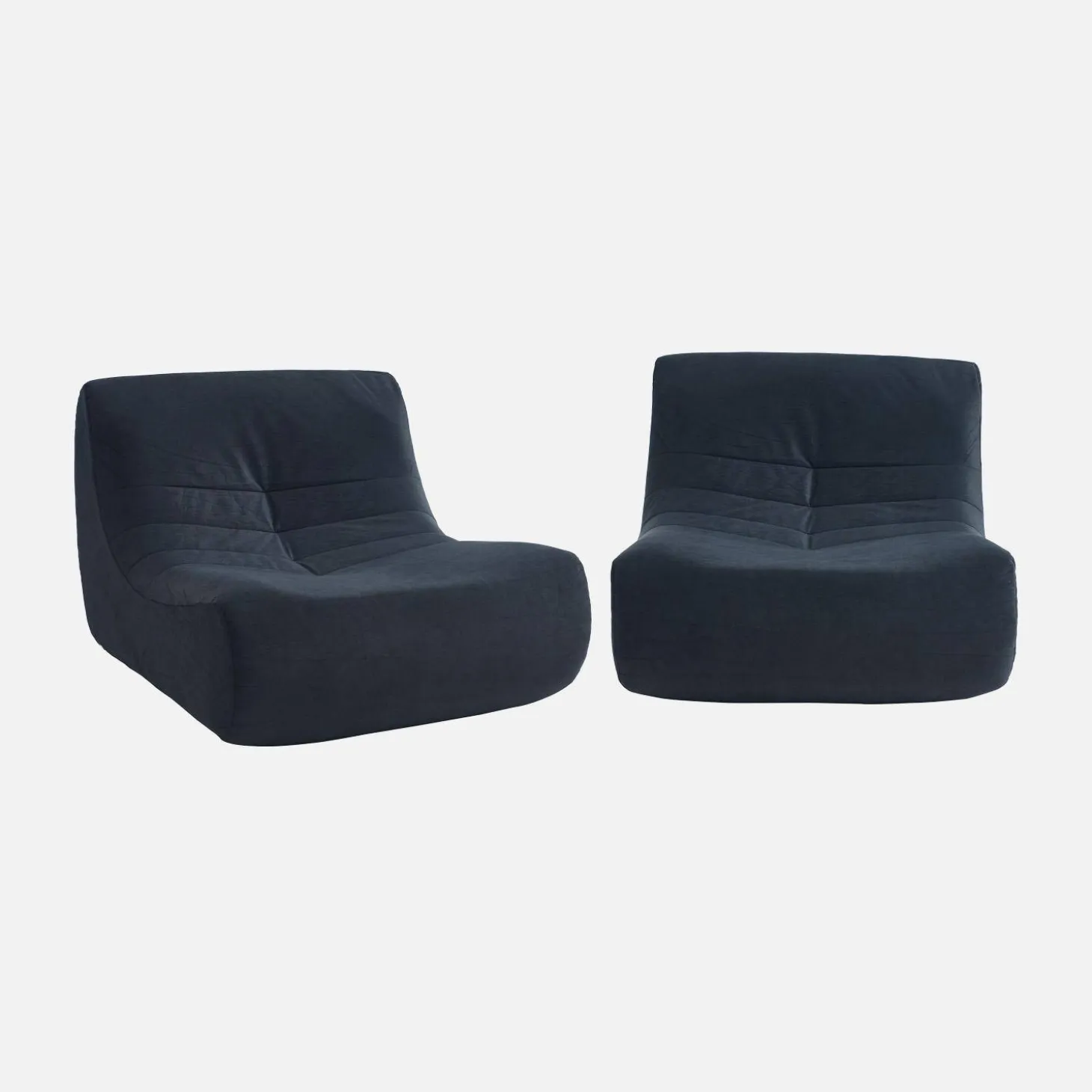 Sofá modular de terciopelo, 2 plazas