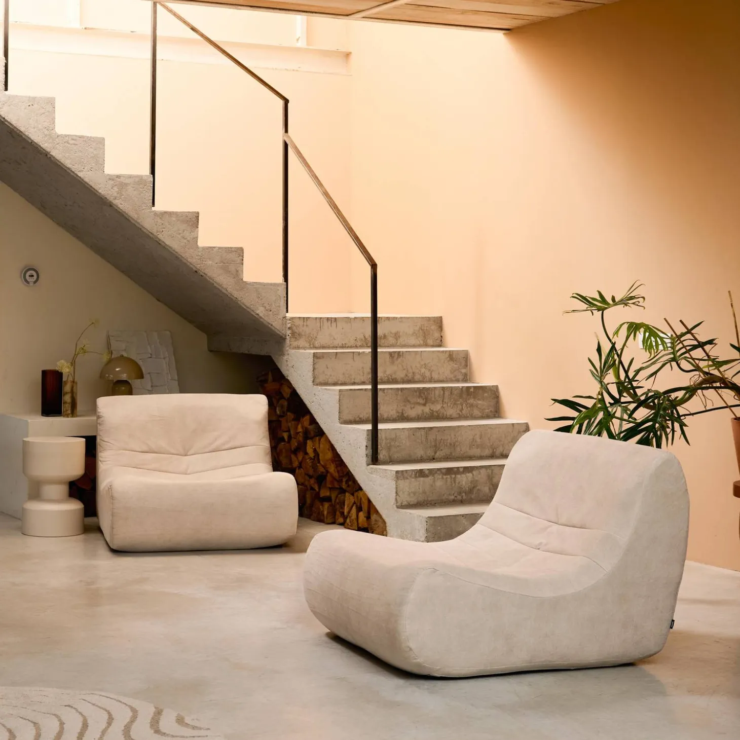 Sofá modular de terciopelo, 2 plazas