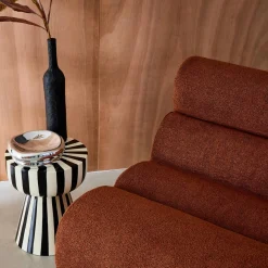 Sofá modular en borreguito texturizado, 2 plazas