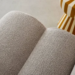 Sofá modular en borreguito texturizado, 2 plazas