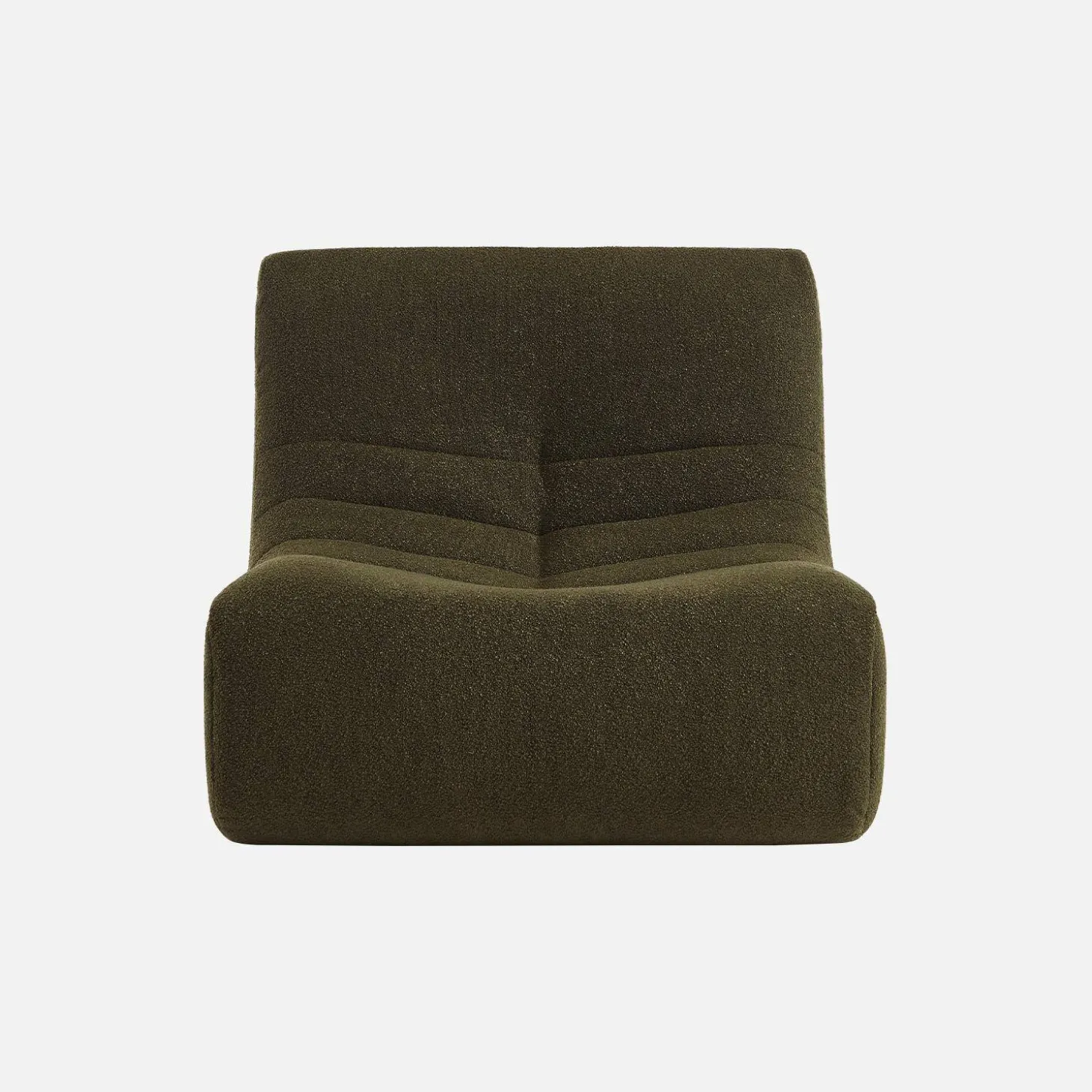 Sofá modular en borreguito texturizado, 2 plazas