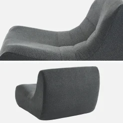 Sofá modular en borreguito texturizado, 3 plazas