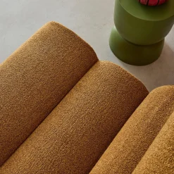 Sofá modular en borreguito texturizado, 2 plazas