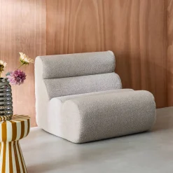 Sofá modular en borreguito texturizado