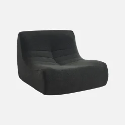 Sofá modular en borreguito texturizado, 3 plazas
