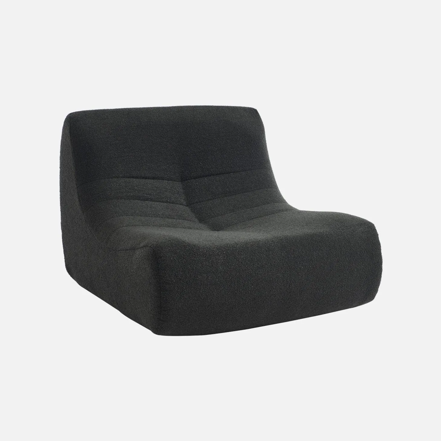 Sofá modular en borreguito texturizado, 3 plazas