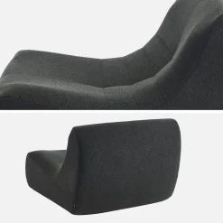 Sofá modular en borreguito texturizado, 3 plazas