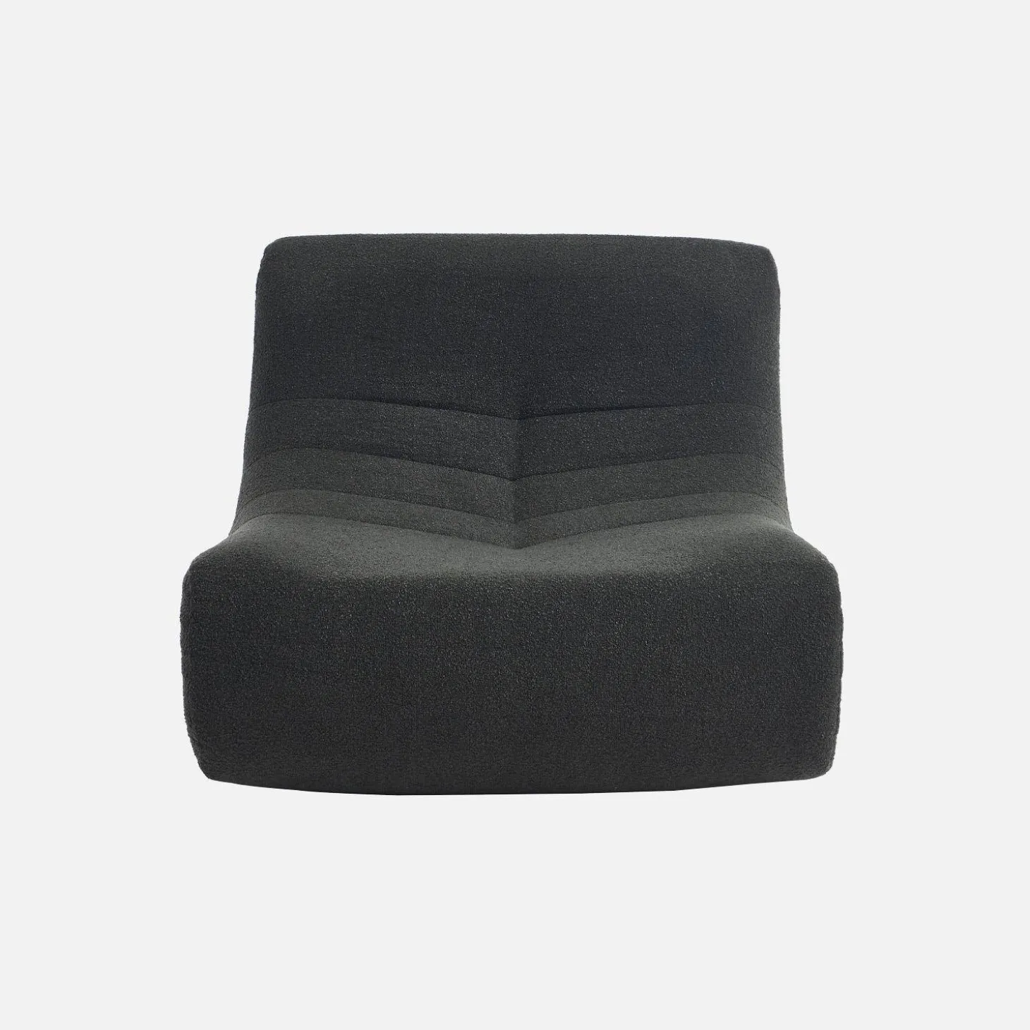 Sofá modular en borreguito texturizado, 3 plazas