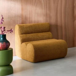 Sofá modular en borreguito texturizado