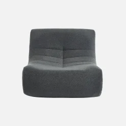 Sofá modular en borreguito texturizado, 2 plazas