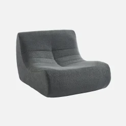 Sofá modular en borreguito texturizado, 2 plazas