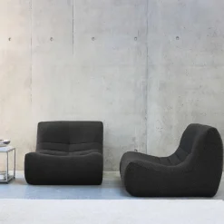 Sofá modular en borreguito texturizado, 2 plazas