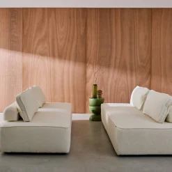 Sofá modular en tejido borreguito, 4 plazas