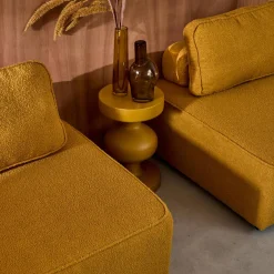 Sofá modular en tejido borreguito, 4 plazas