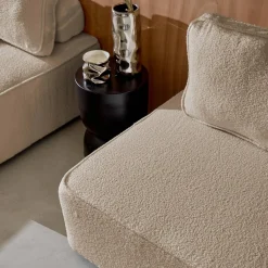 Sofá modular en tejido borreguito, 4 plazas
