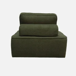 Sofá modular en tejido borreguito, 3 plazas