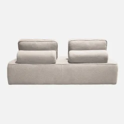 Sofá modular en tejido borreguito, 2 plazas