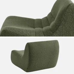 Sofá modular en tejido efecto alpaca, 3 plazas
