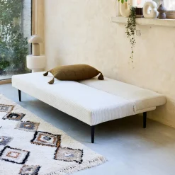 Sofá-cama en terciopelo de pana fina, 3 plazas