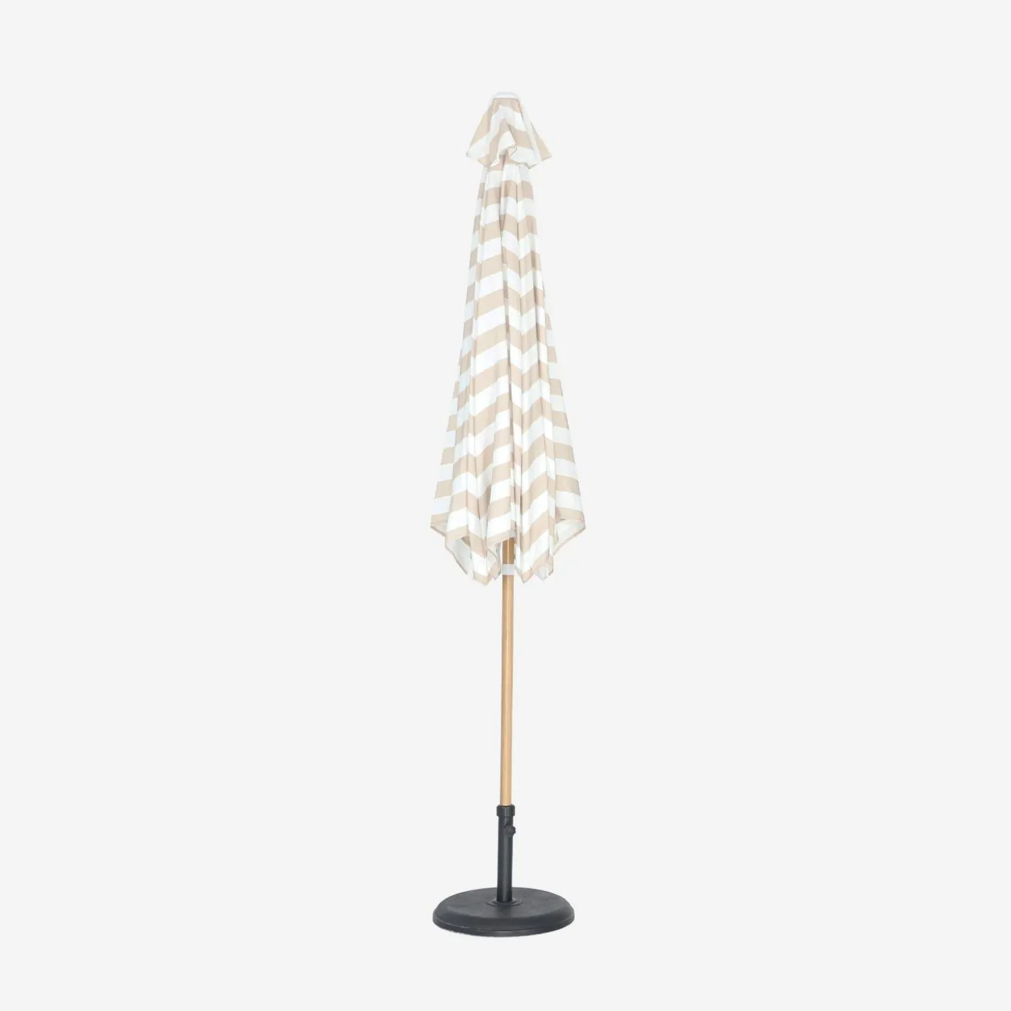Sombrilla redonda 3m de mástil central con efecto madera