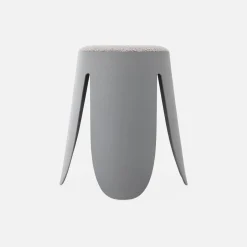 Taburete apilable con asiento texturado, set de 2