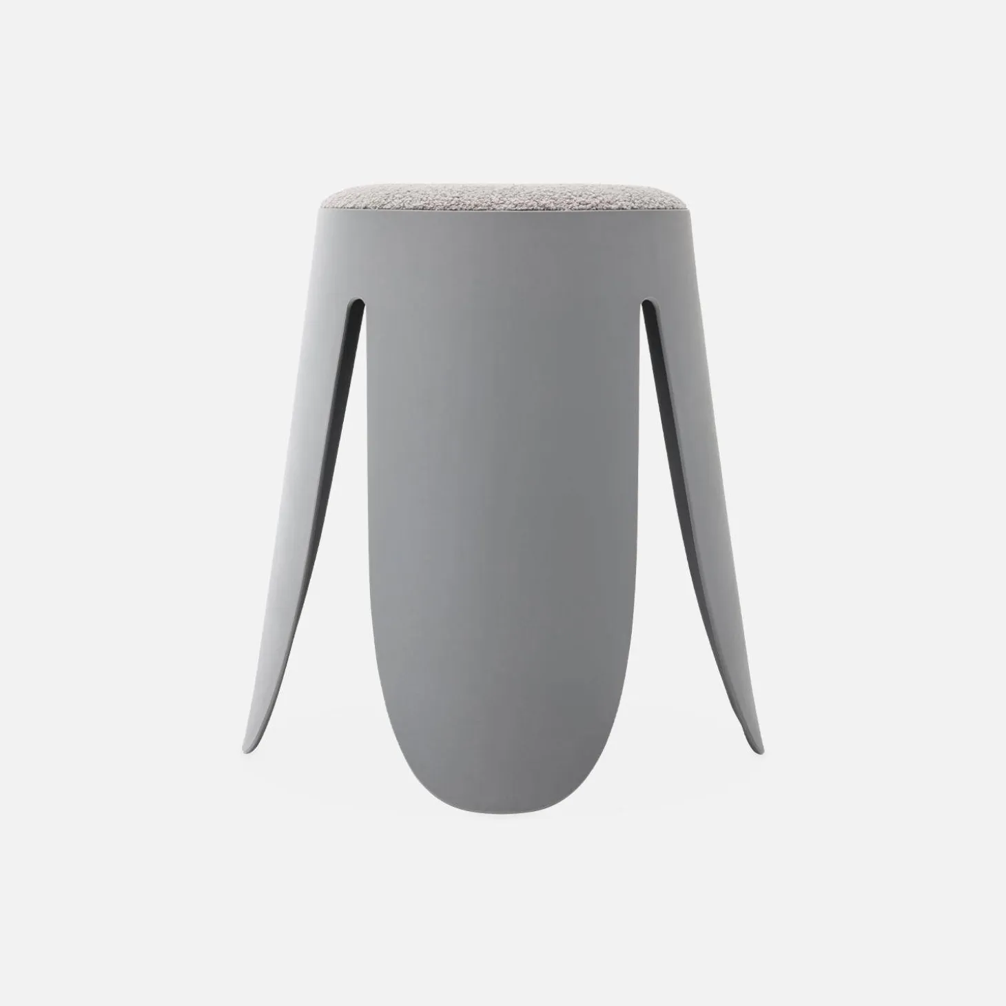 Taburete apilable con asiento texturado, set de 2