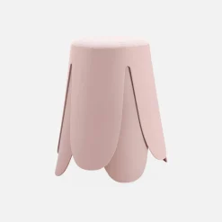 Taburete apilable con asiento texturado, set de 2