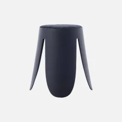 Taburete apilable con asiento texturado, set de 2