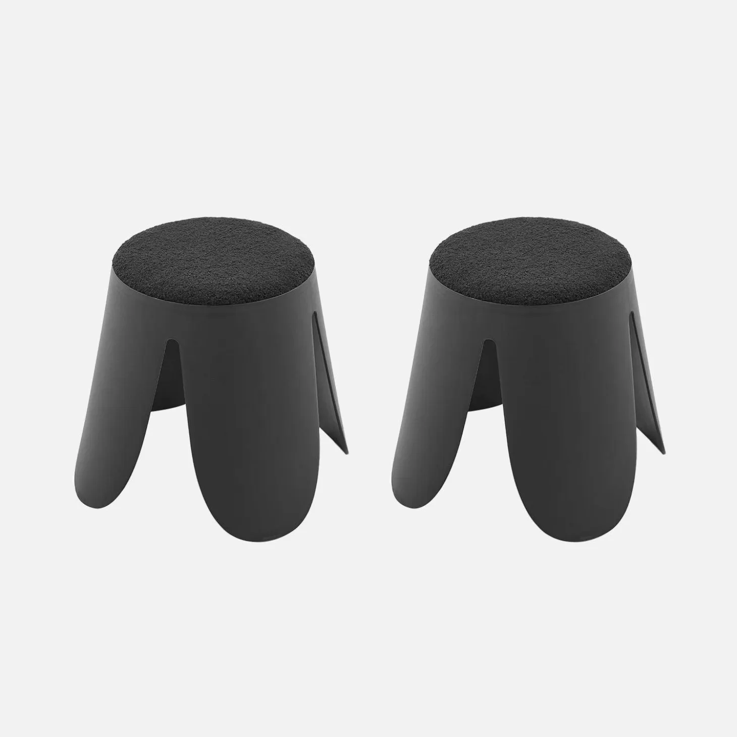 Taburete apilable infantil borreguito texturizada, set de 2