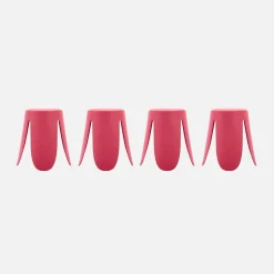 Taburete apilable polipiel, set de 4