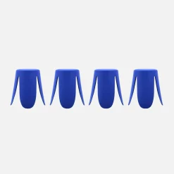 Taburete apilable polipiel, set de 4