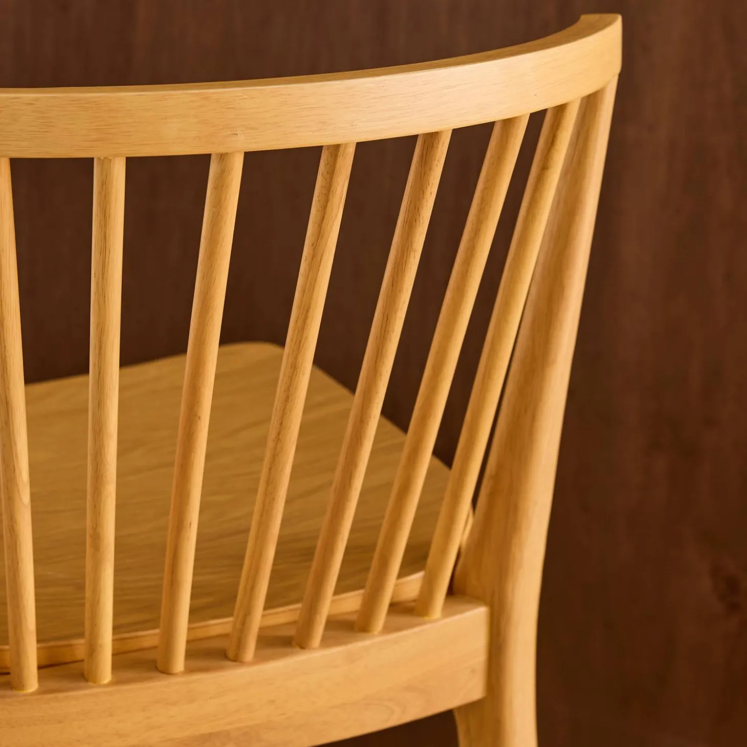 Taburete de bar con barrotes de madera de hevea, set de 2