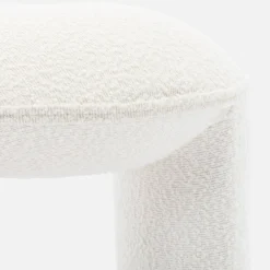 Taburete de rizo texturizado