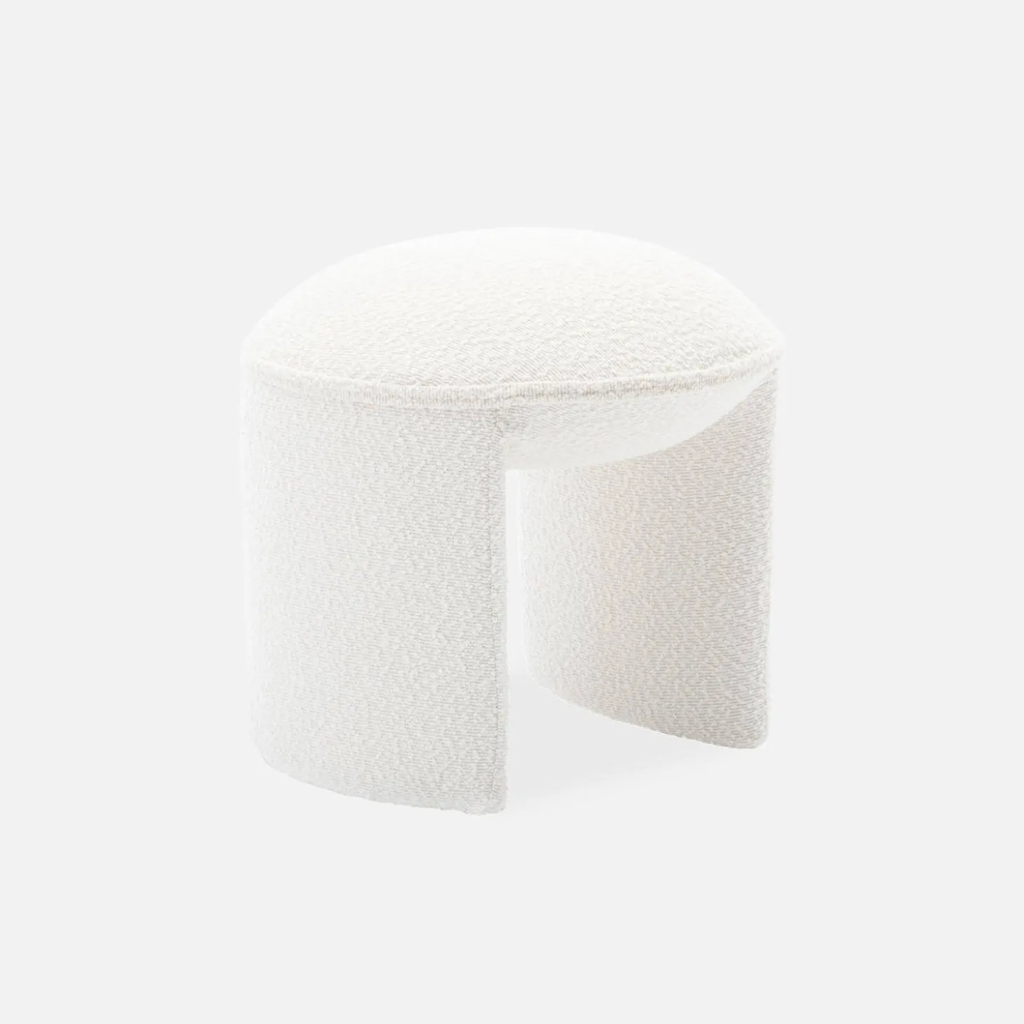 Taburete de rizo texturizado