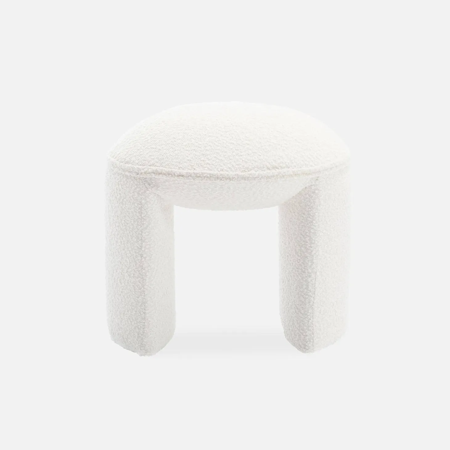 Taburete de rizo texturizado