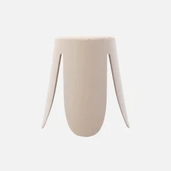 Taburetes apilable de borreguito texturizado, set de 4
