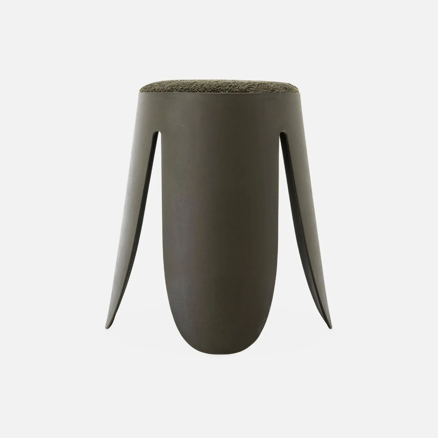 Taburetes apilable de borreguito texturizado, set de 4