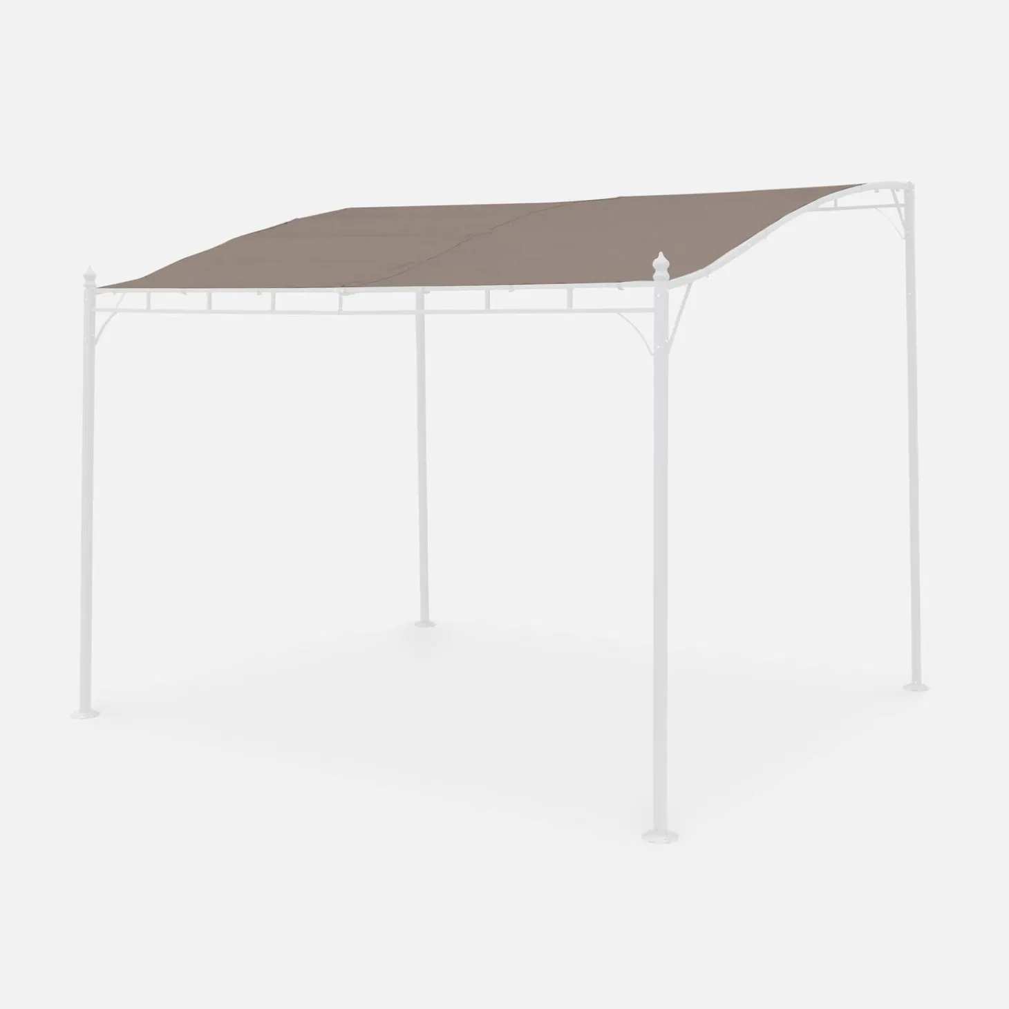 Techo de lona para pérgola Brestum 3x2.5m
