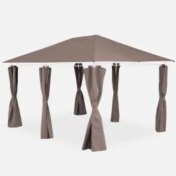 Tela de techo con cortinas 3x4m