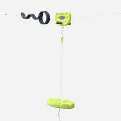 Tirolina para niños con columpio de 30m