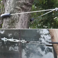 Tirolina para niños con columpio de 30m