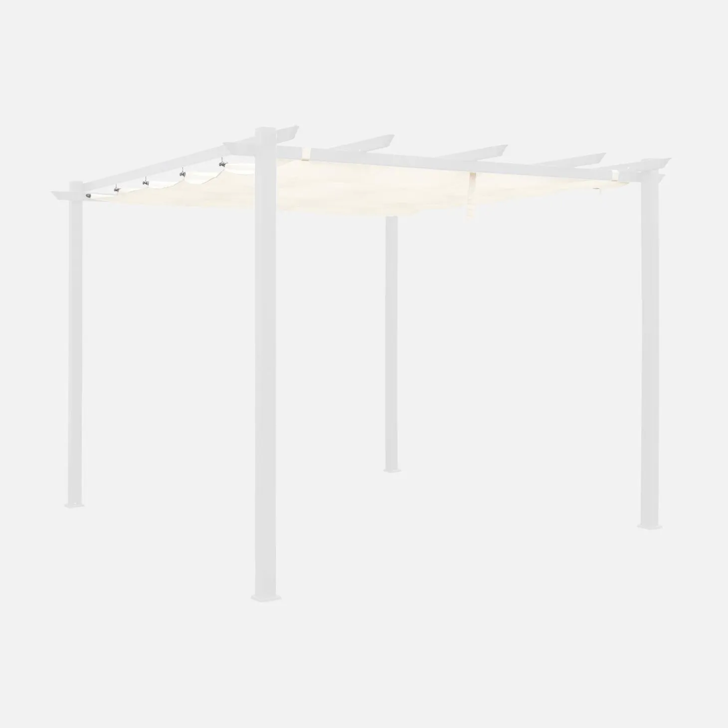 Toldo de techo de pérgola 3x3m