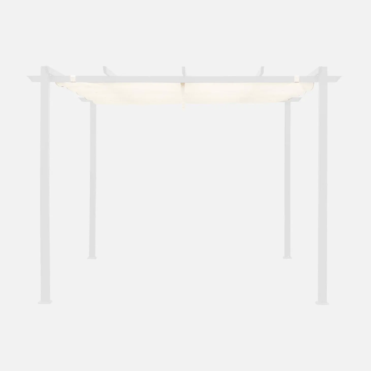 Toldo de techo de pérgola 3x3m