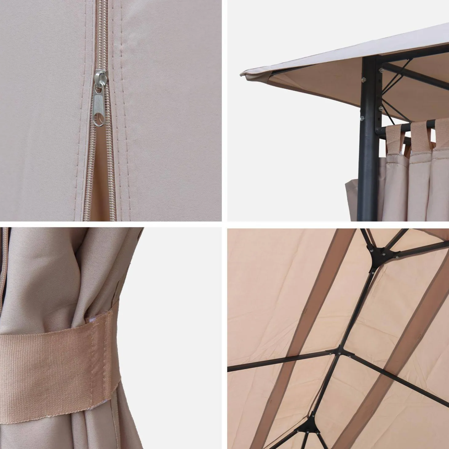 Toldo de techo para pérgola 3x4m
